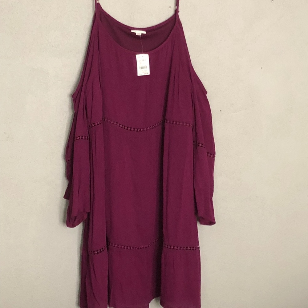 Cold shoulder dress